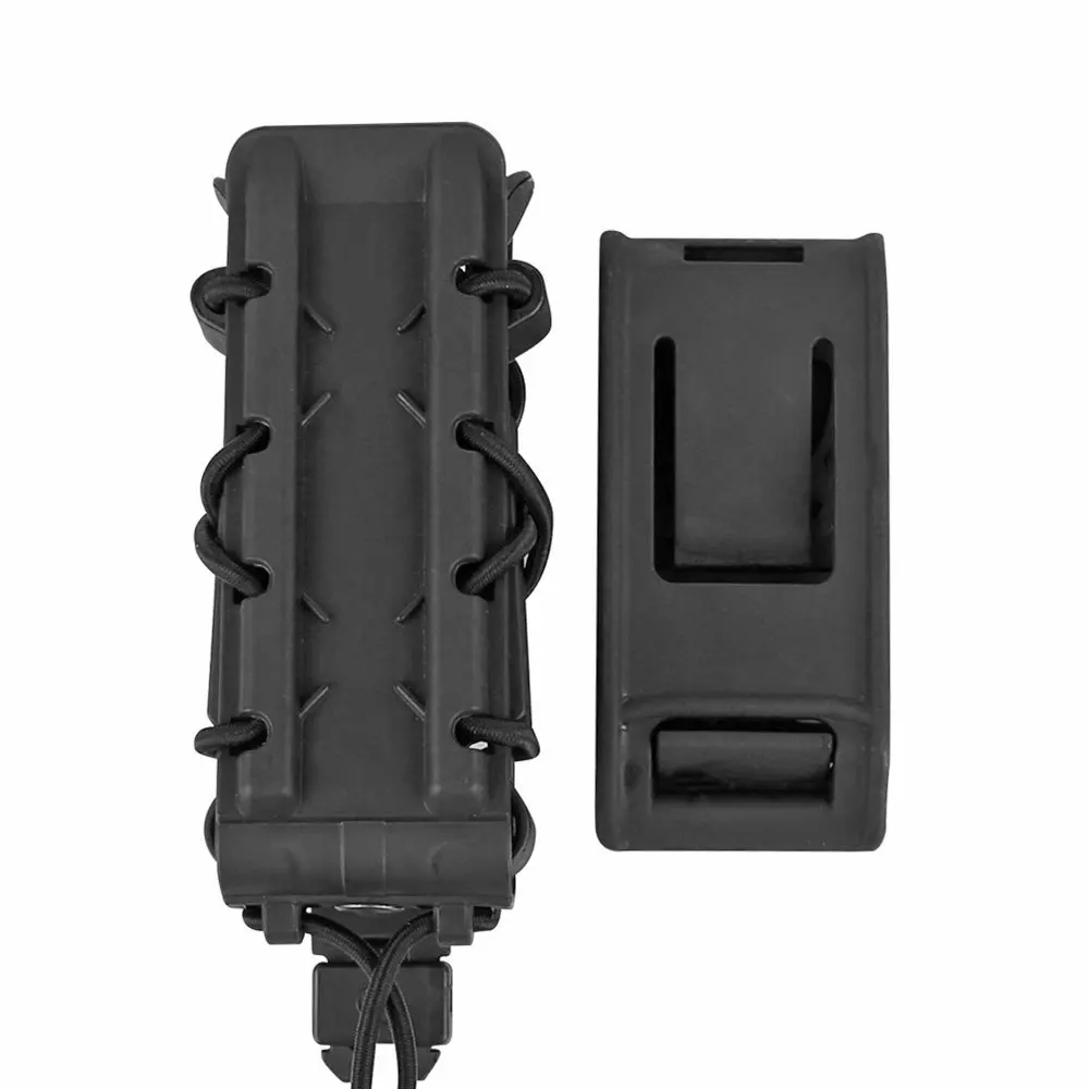 Casing pegangan Mag taktis ditingkatkan 9mm 45ACP kantong majalah sabuk Molle tas Mag portabel untuk perlengkapan berburu GL 17 43X M9 PX4 G2C USP