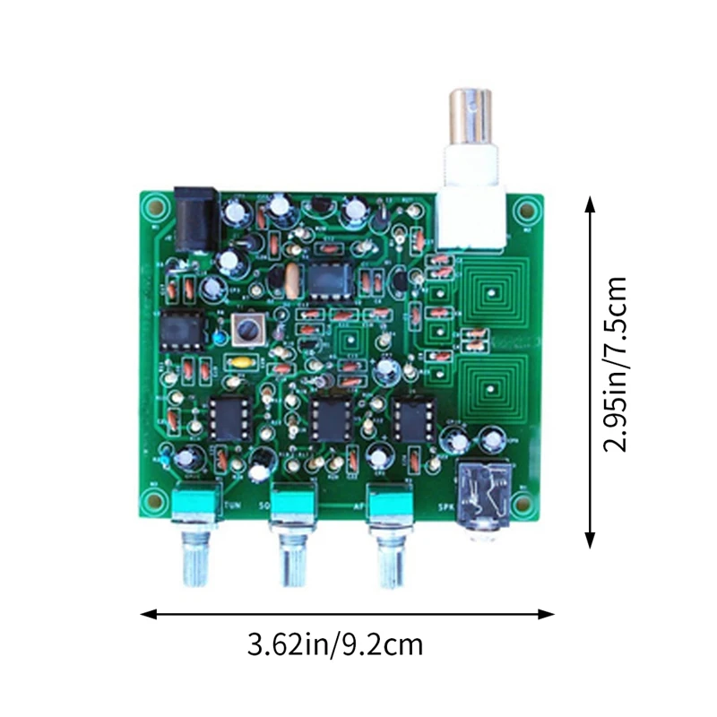 航空バンド受信機キット、電子部品、ポータブル、高感度、PCB、1セット