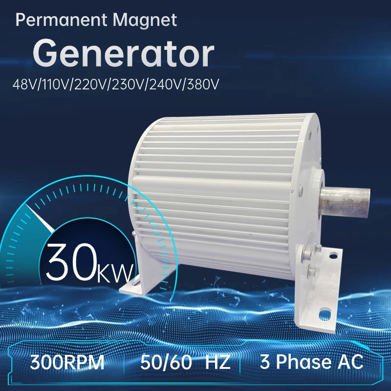 

Ветрогенератор с постоянным магнитом, 30 кВт, 48 В, 96 в, 120 В, 220 В, 380 В, 560 в, низкий оборот в минуту, 10000 Вт, 10 кВт