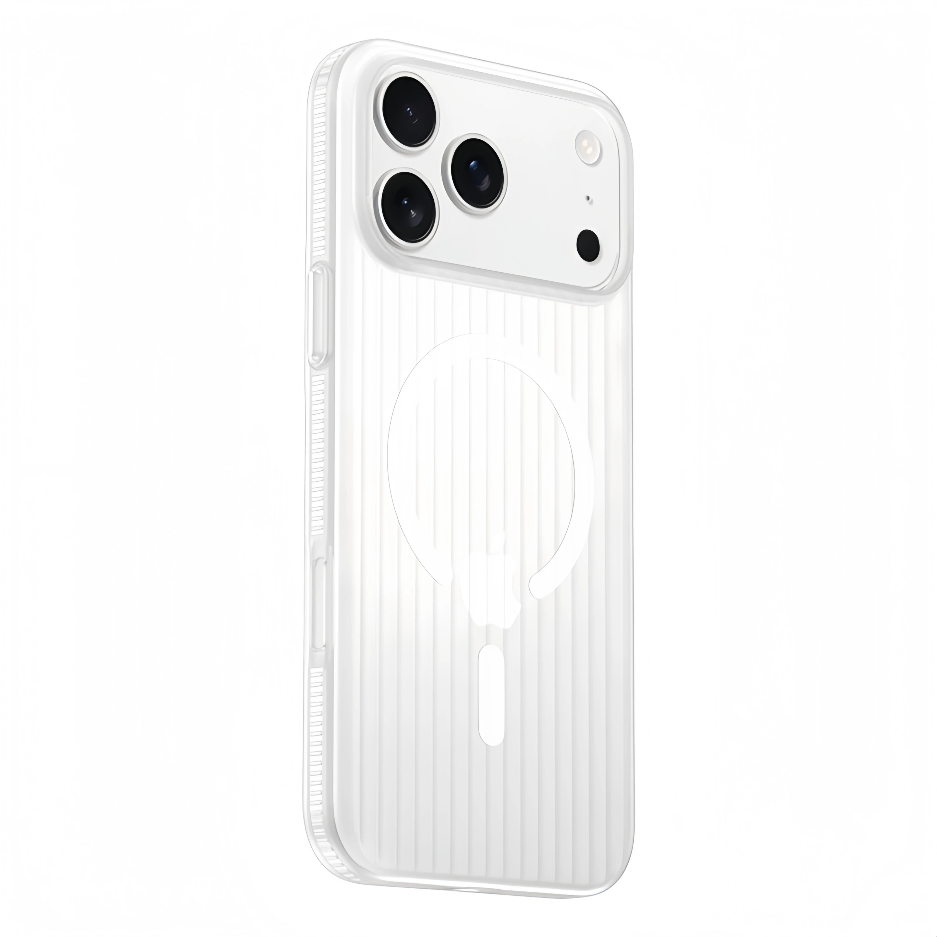 3D Corrugated For Magsafe Magnetic Phone Case For iPhone 18 17 Air 16 E 15 14 13 12 Pro Max Plus Non-slip Hard Matte Clear Cover