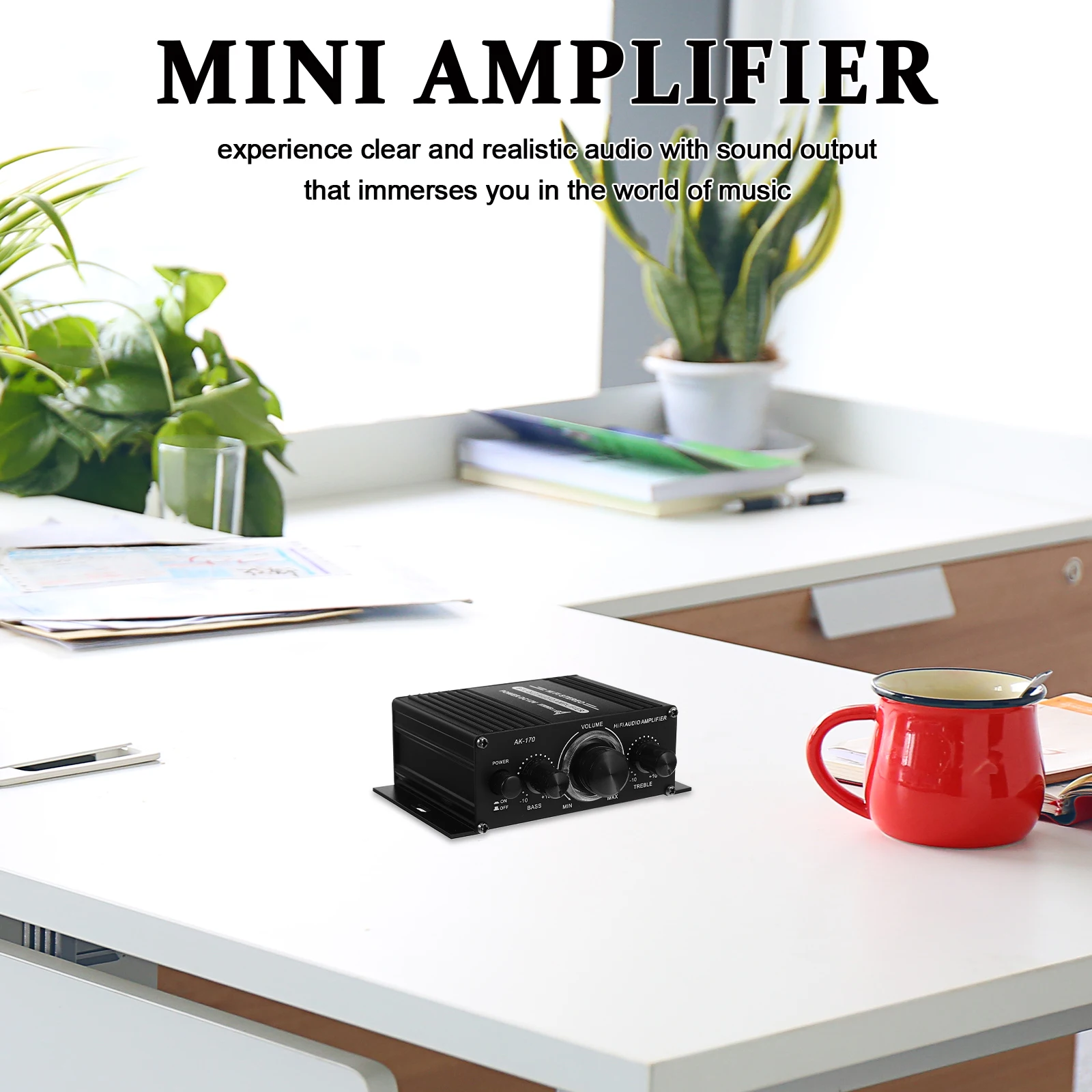 

Mini Digital Audio Wireless Portable Amplifier For Home Outdoor Stereo Sound Usb Card Input Compatible Mini