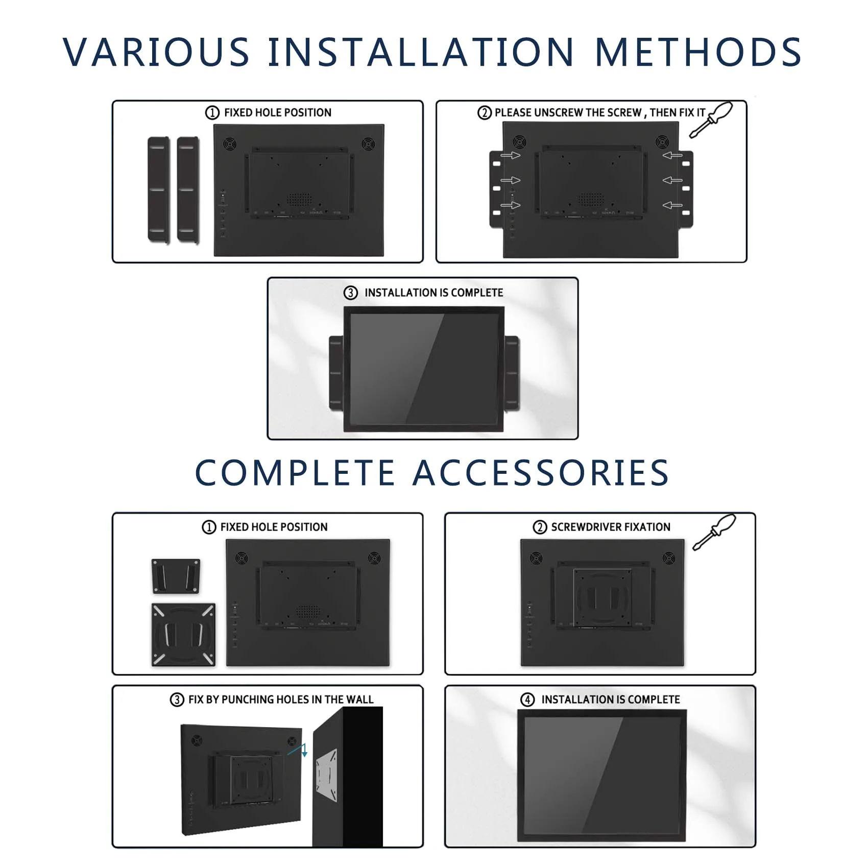 مكبر صوت Dvi Vga Hd-Mi ، شاشة عرض LCD خارجية ، شاشة صناعية مزودة بشاشة معدنية ، من من من من من الخارج ، من من من من من الخارج ، إلى الخارج ، 15 بوصة