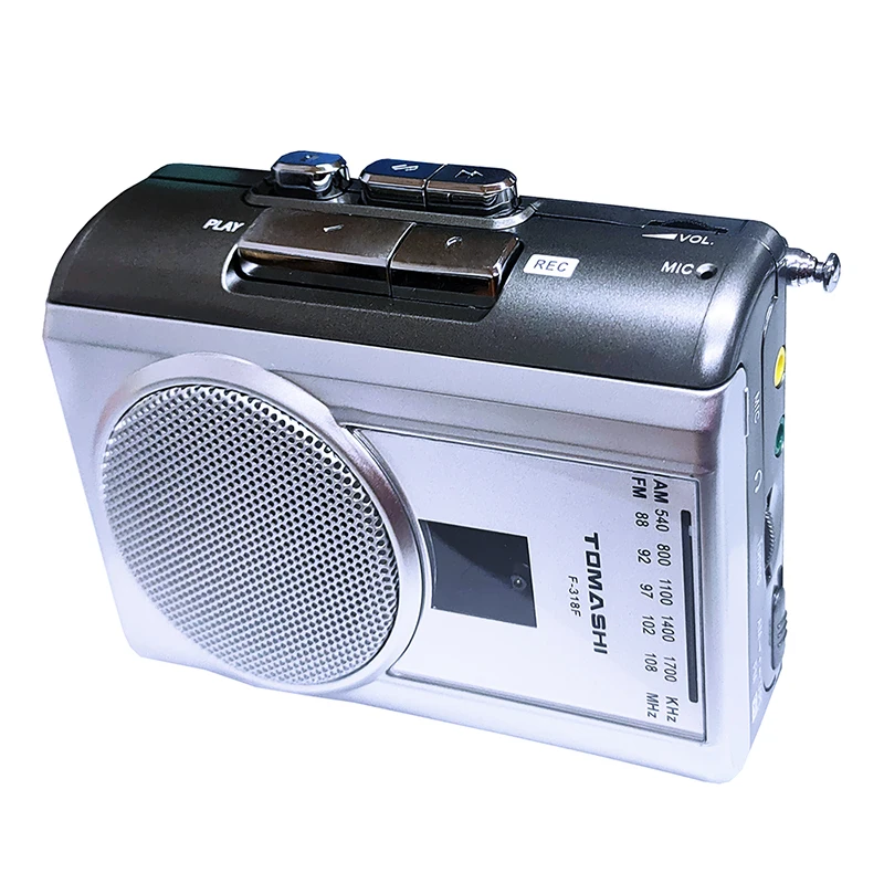 

TOMASHI F-318A Portable Cassette Player Tape Recorders FM AM Radio Walkman with Built-in Speaker for News,Music,Language Learnin