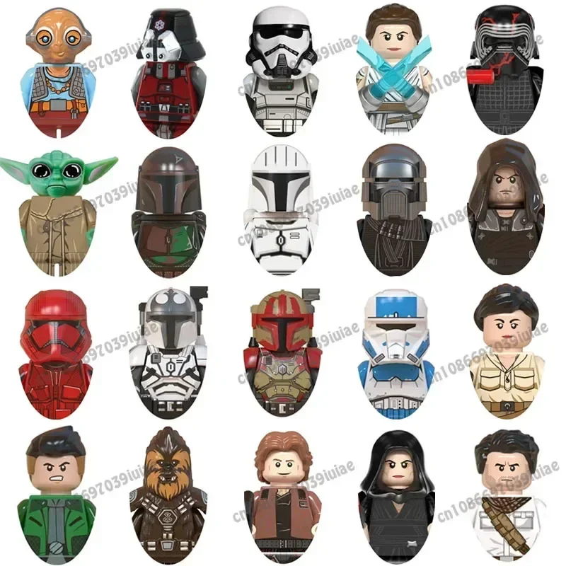 

Star Wars Han Solo Luke Skywalker Darth Vader Robot Figure Toy Bricks Assembling Doll Building Blocks Child Birthday Present