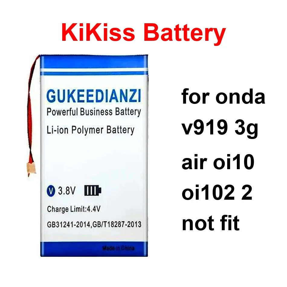 

Laptop Battery Safe 12300-12500Mah For Onda V919 3G Air OI10 OI102 2 Not Fit