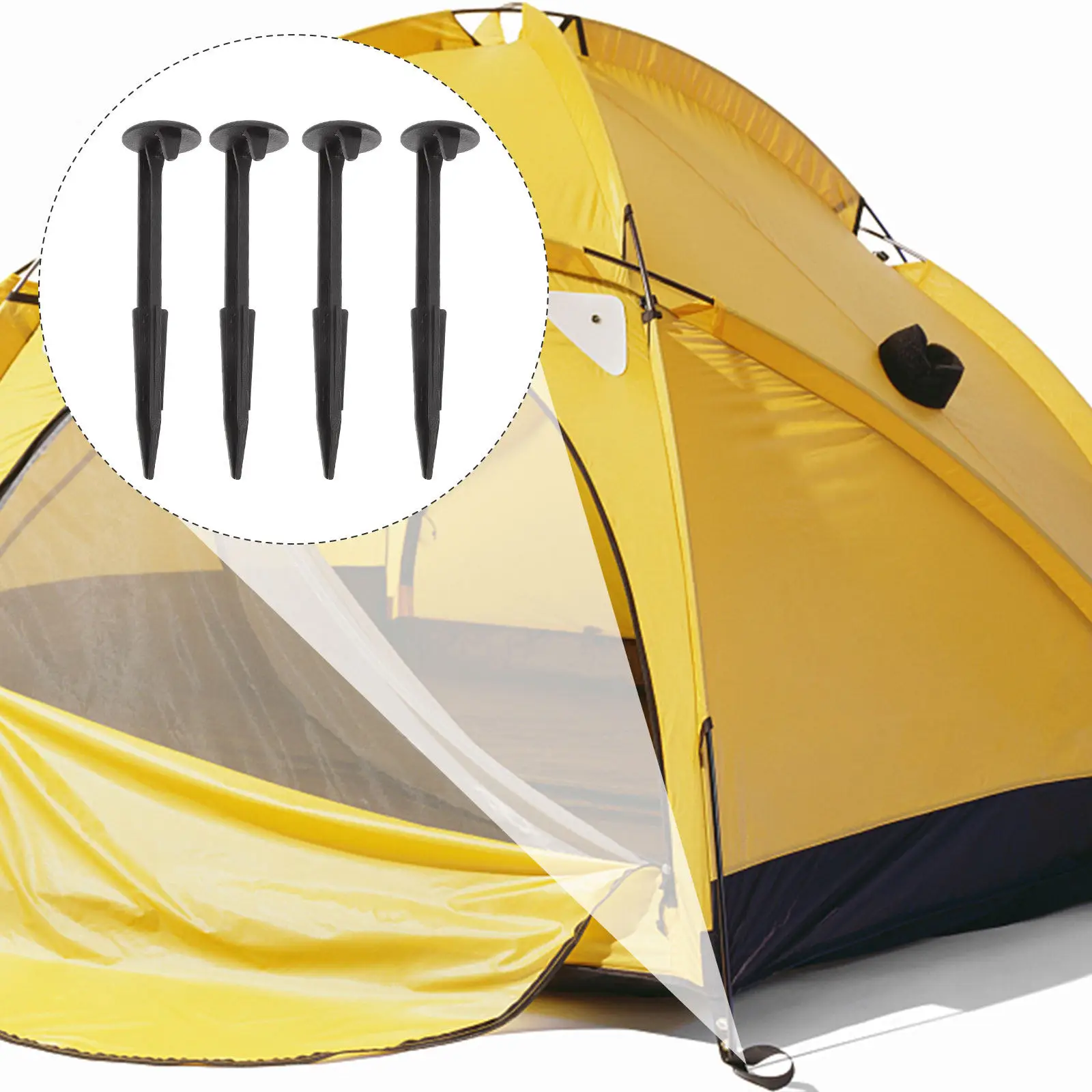 

24Pcs Weatherproof Plastic Inflatable Stakes Yard Stakes Replacement for Holiday Decorations Lighted Sculptures Tents Camping