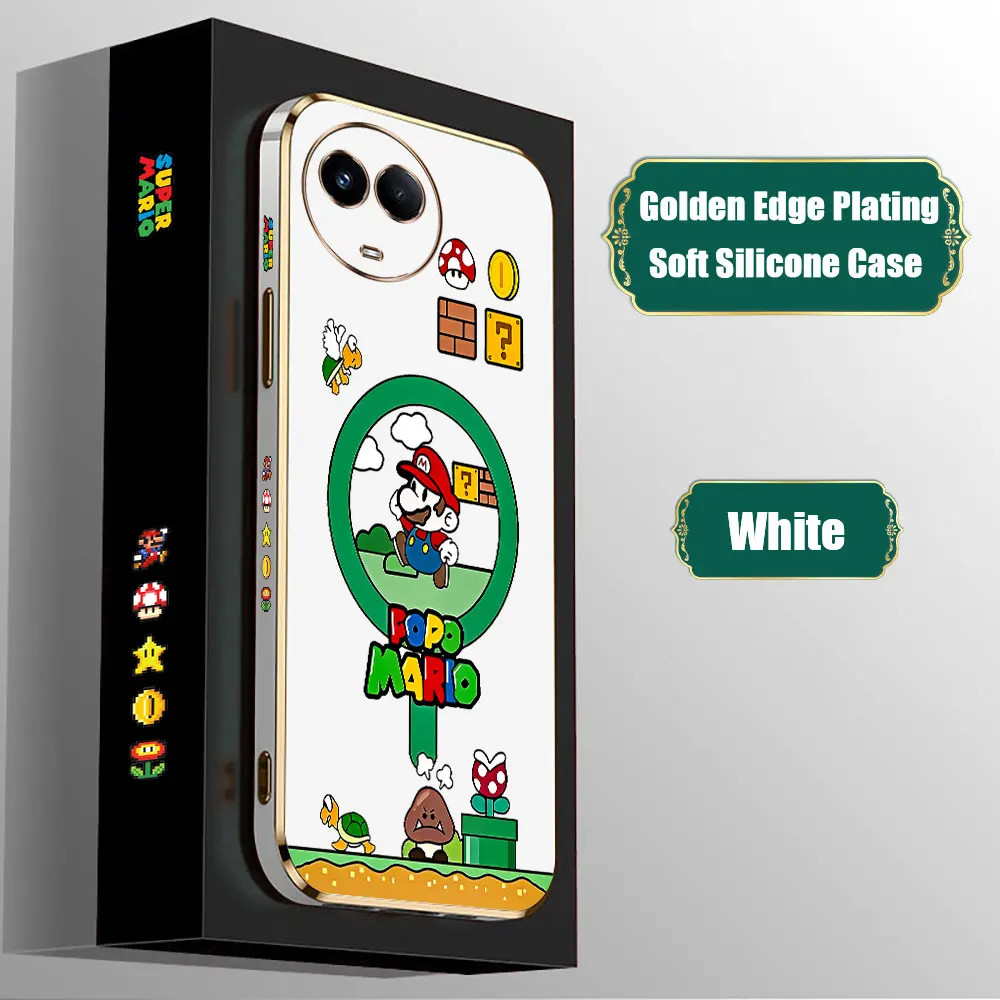 Cartoon S-Super M-Mario Bros E-TPU Case For VIVO V11 V15 V17 V19 V20 V21 V23 V25 V27 V27E V29 V29 V29E V30 V30E S16 S17 S18 5G