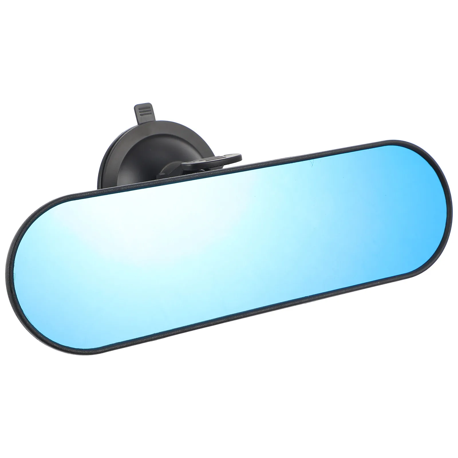 

1Pcs Car Rearview Mirror Interior Anti-Glare Blue Glass Suction Cup Wide Angle Adjustable Auxiliary Mirror for Vehicle Safety