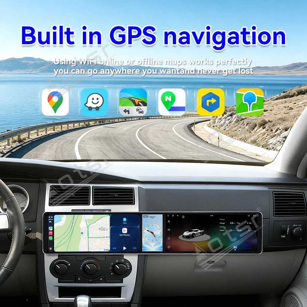 Triple Screen Android Car Radio For DODGE CHARGER-MAGNUM 2004~2007 Car Multimedia Player GPS Navigation CarPlay Auto Head Unit