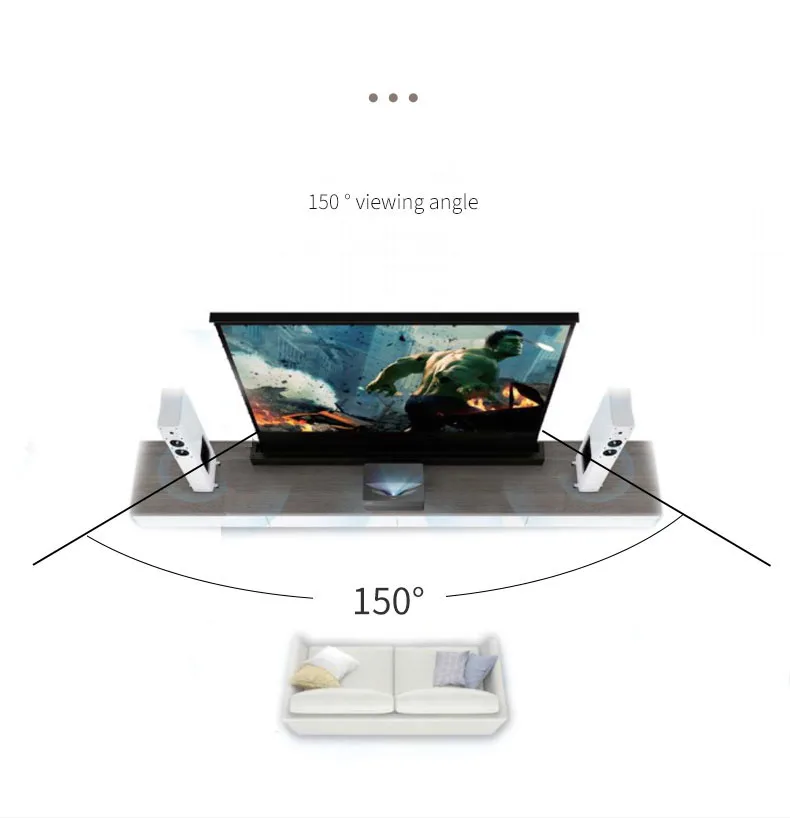 Motorized Floor Rising Projector Screen 100