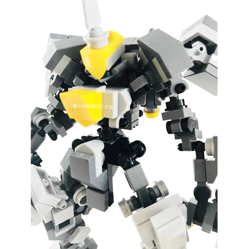 Moc-Mecha Serie Grijze Mini Bouwsteen Robot, Diy Model Puzzel Collectie, Baksteen Speelgoed, Kerstonderwijs Kid Geschenken, MK-18