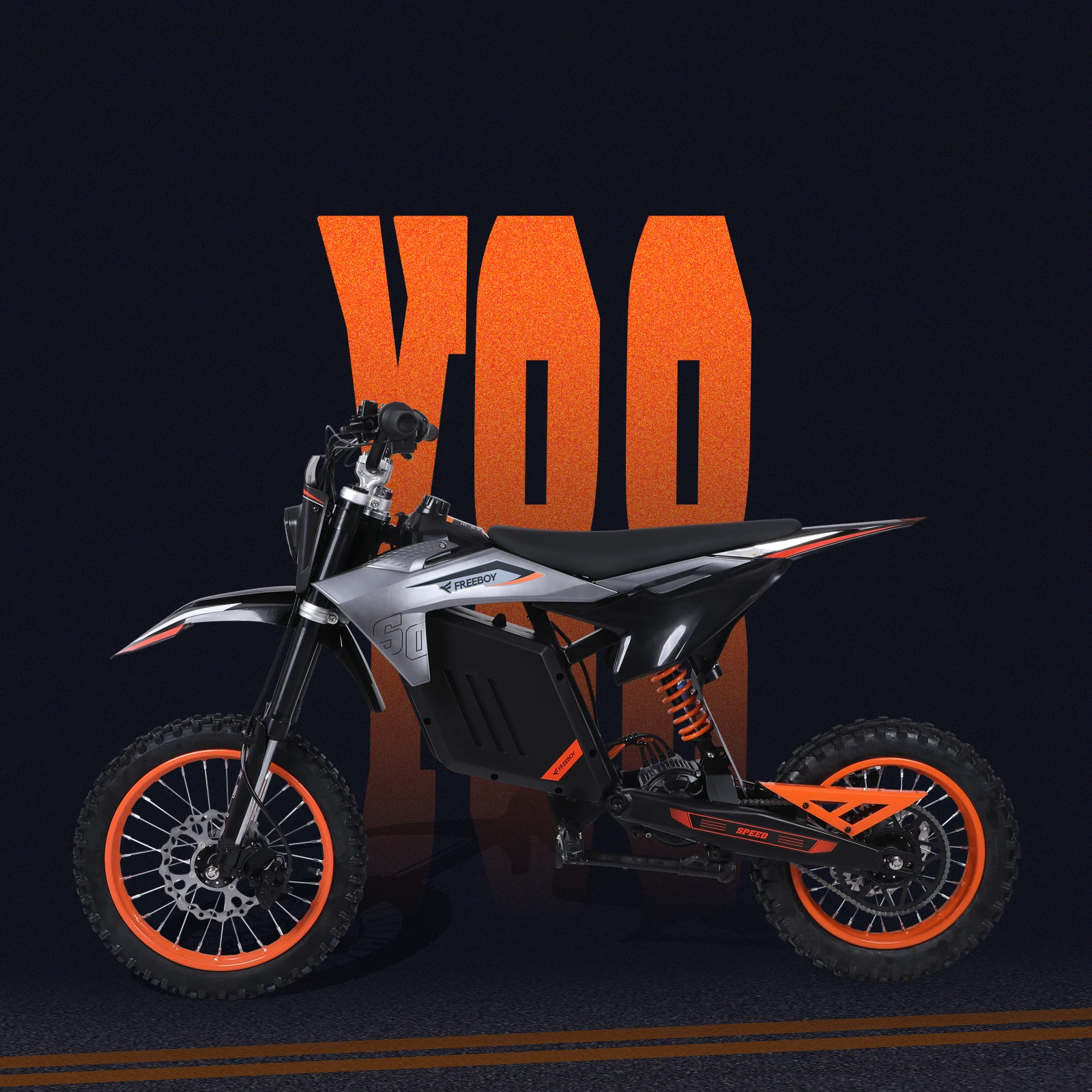 

Электрический мотоцикл FREEBOY Y88 для подростков и взрослых, 3000 Вт, скорость 34 миль/ч, аккумулятор 48В 30Ач, внедорожный электромотоцикл