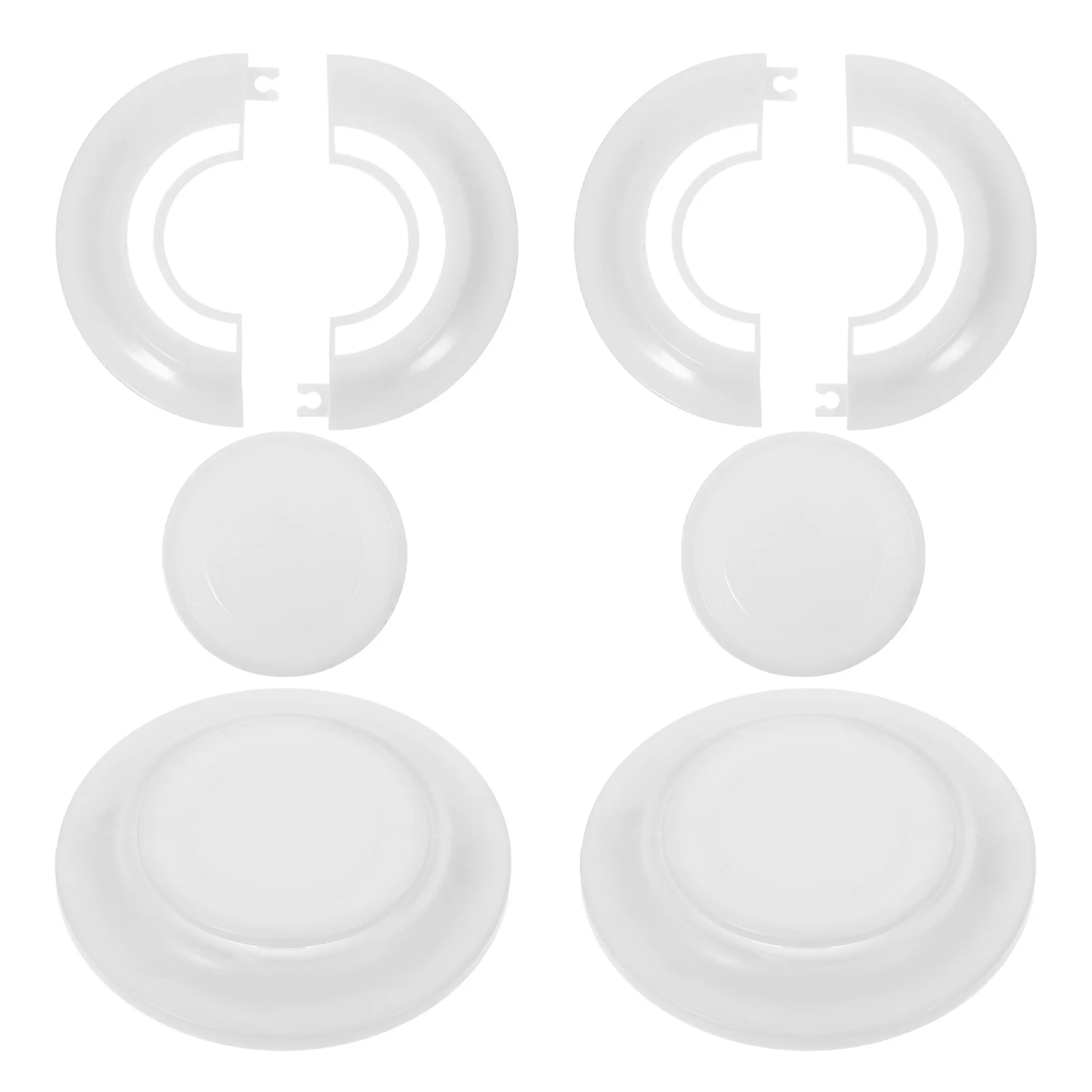 4 قطعة ثقب مكيف الهواء غطاء الزخرفية جدار ثقب حلقة غطاء الحائط الزخرفية لتهوية غرفة المنزل مدخل هواء تنفيس #2