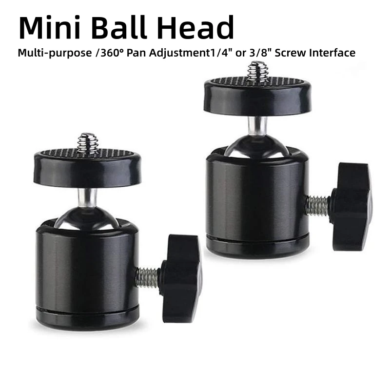 Universal Mini Ball Head 360° Rotation 1/4