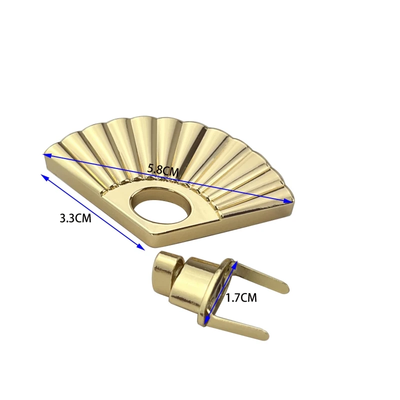 Accessori Hardware per borse borsa chiusura decorativa chiusura a forma di ventaglio Turn Twist Lock per parti di borse