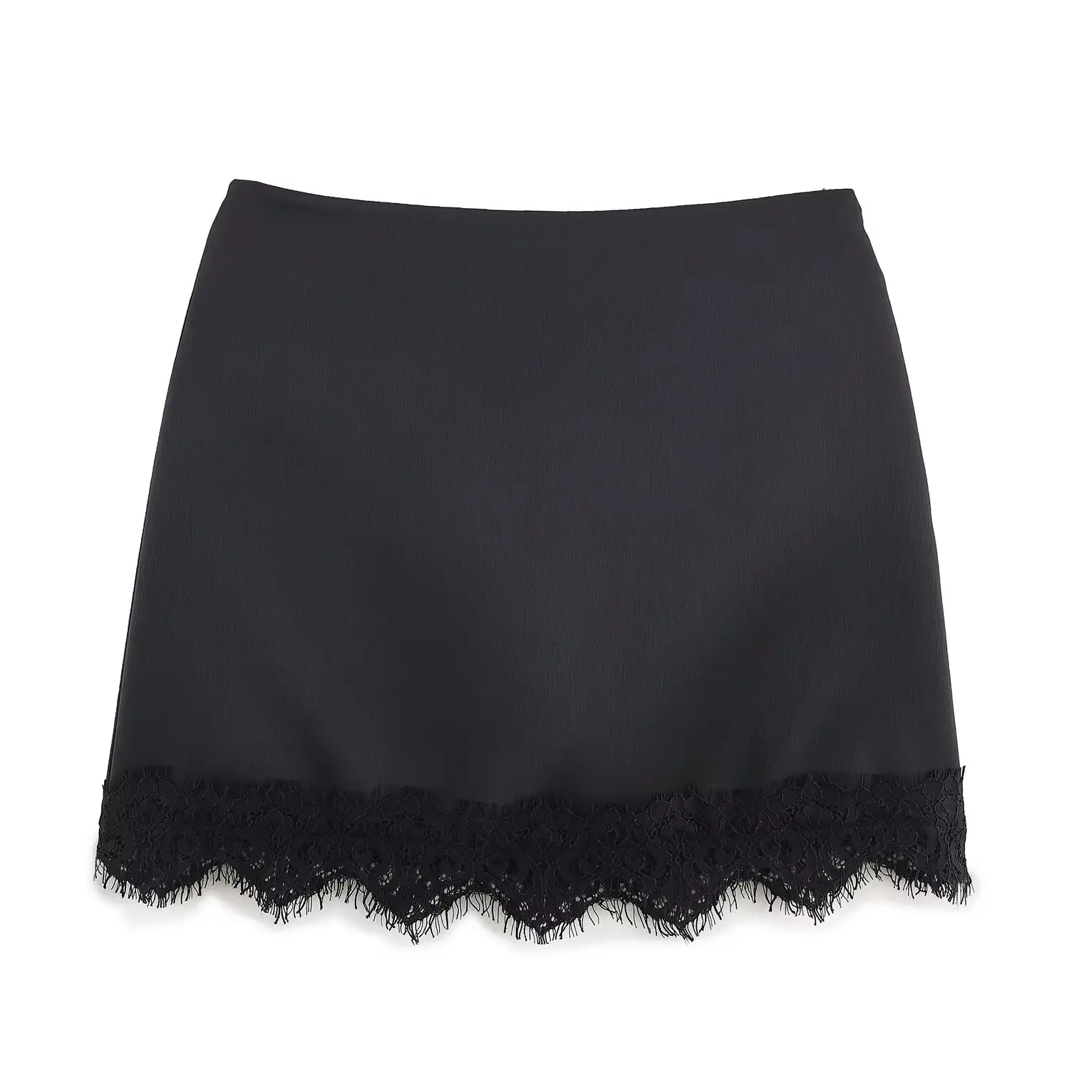 BSAY Modische Hosenröcke Frühling Sommer Neue Damen-Rockhose mit Spitzenbesatz Hohe Taille A-Linie Kurzer Rock Schicke Damen-Streetwear Culottes – Detail 7