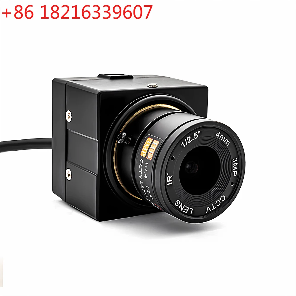 TAO  High Speed USB Camera 1080P HD MJPEG 60FPS UVC Plug Play PC Webcam With 4mm 82° CS Mount Lens For Skype, Video Recordin