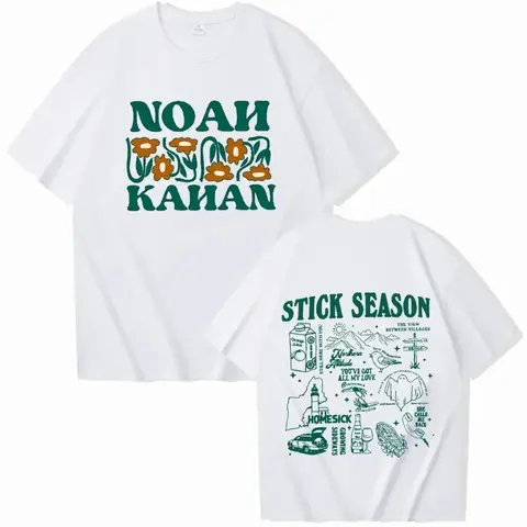 2026 Noah Kahan Shirt Stick Season Tour Tee Music Shirt Stick Season Album Shirt Fan Gifts O-Neck Short Sleeve Unisex Shirts