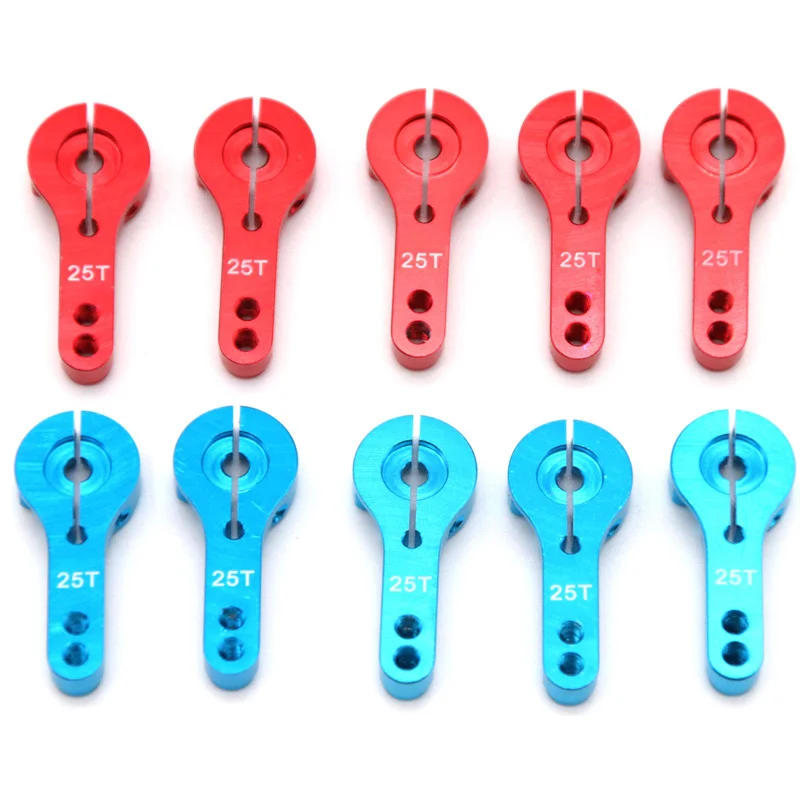 10x RC Servo sterzo in metallo Mezzo braccio 25T Auto adatta per MG995/MG996R/MG946R/MG945/BAJA/HSP/robot