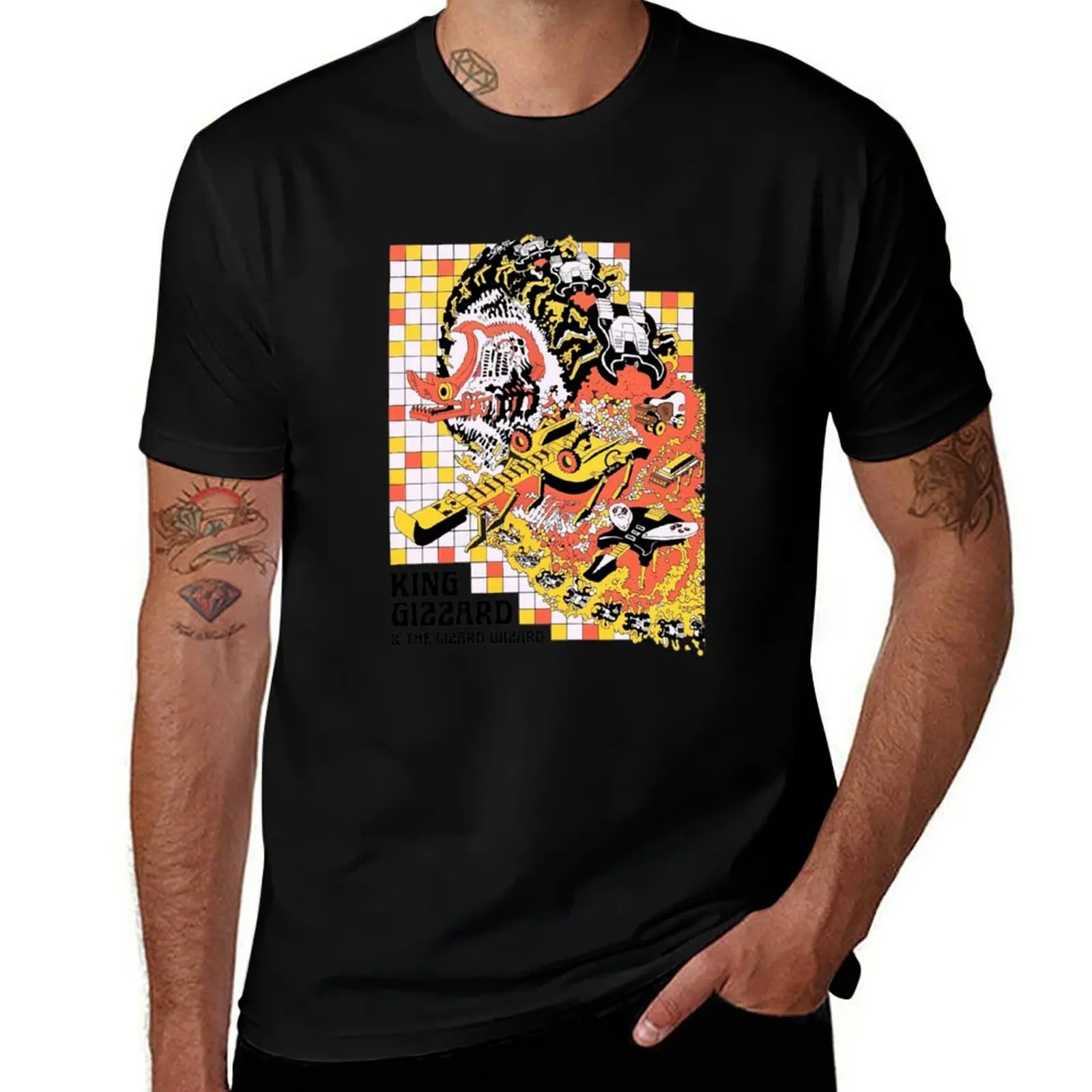 

King Gizzard and the Lizard Wizard Cubist Psych T-Shirt man graphic t shirt man t shirt summer