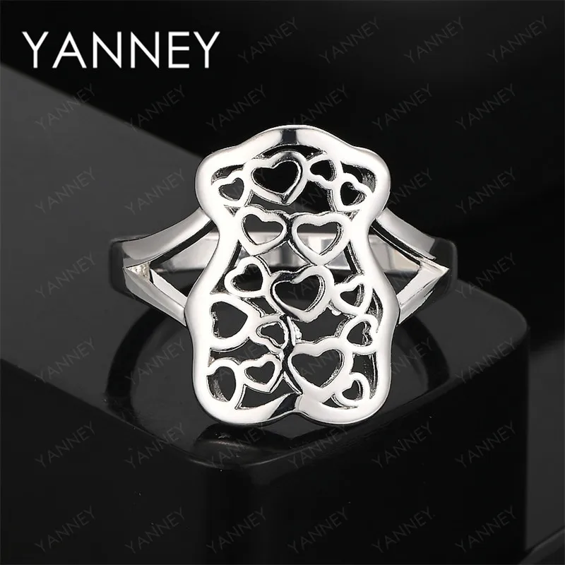 Nuevo anillo hueco de Plata de Ley 925, regalo de moda para mujer, accesorios simples, joyería para fiesta, venta al por mayor