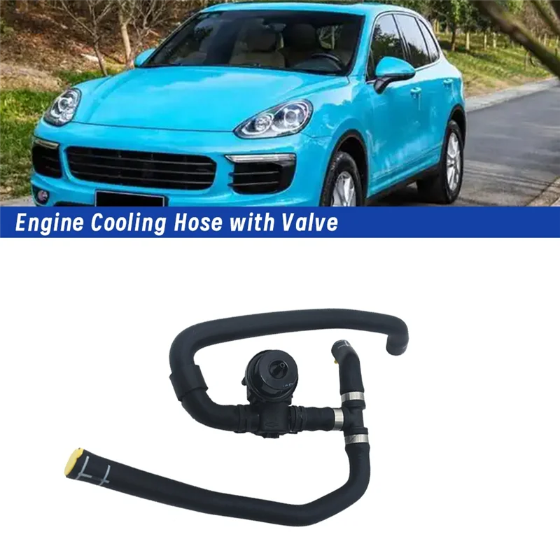 

A03E-Engine Cooling Hose With Valve 95810655020 7P0122049H For Porsche Cayenne 2011-2018 Car Radiator Water Line Hose Pipe