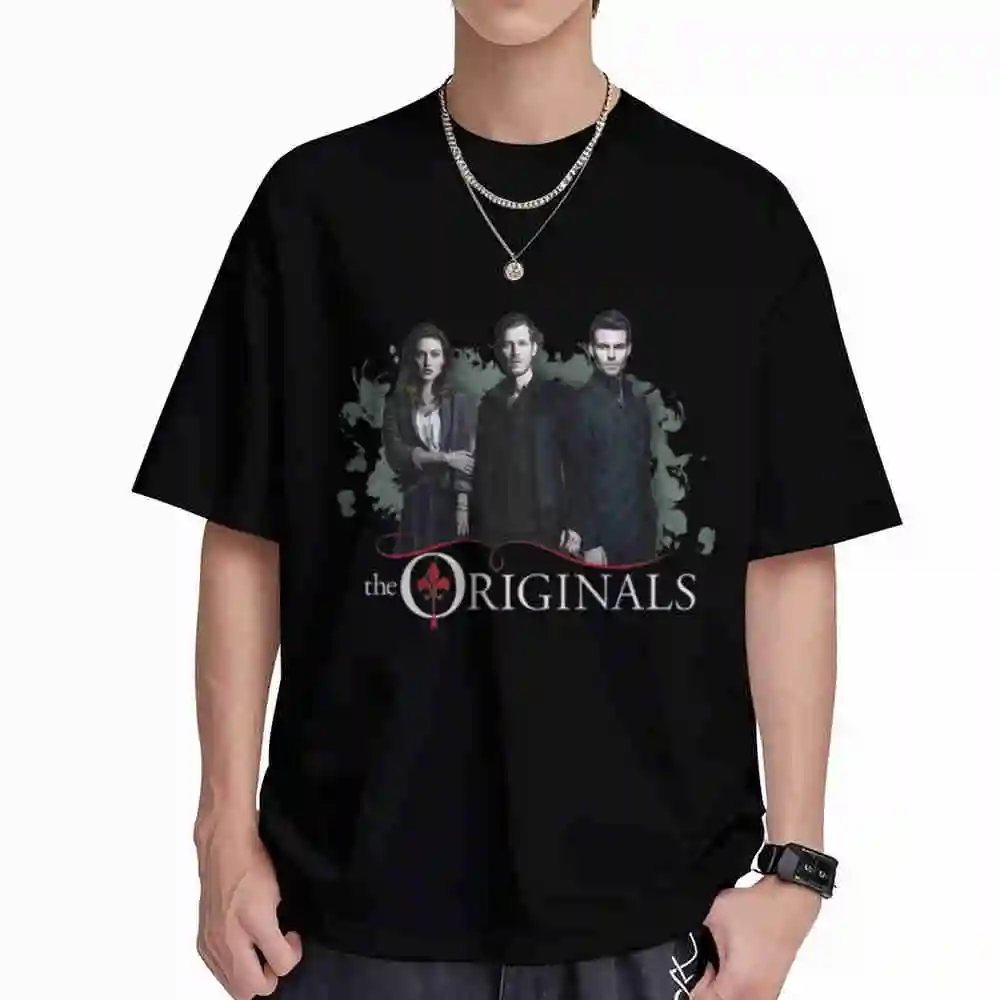 The Originals Klaus Hayley Elijah Short Sleeve Tee 100% Cotton T-Shirt