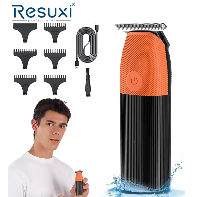 

LK-1925 Т-образный триммер для мужчин, небольшой мощный триммер для волос с зарядкой через USB-C и IPX6, моющийся для всего тела