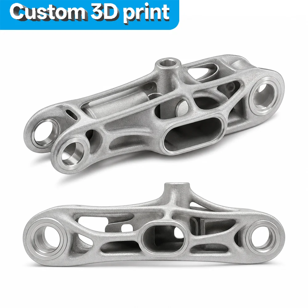 3D Printing And Additive Manufacturing - OEM AlSi10Mg アルミニウム合金 3Dプリント ロボットケーブルガイドリンク 内部導管一体型