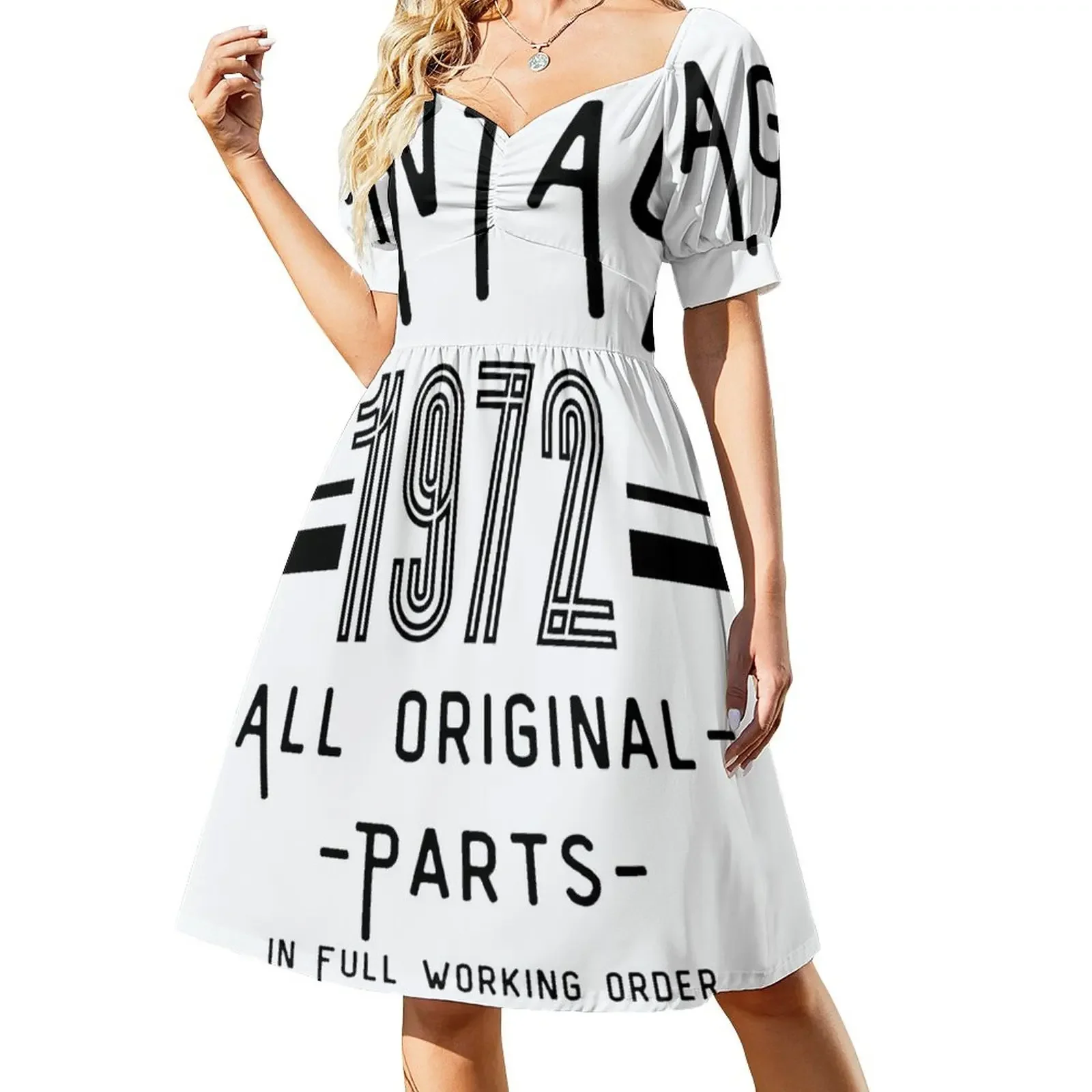 

VINTAGE 1972 PRINT Sleeveless Dress Long dress woman summer dresses women 2024