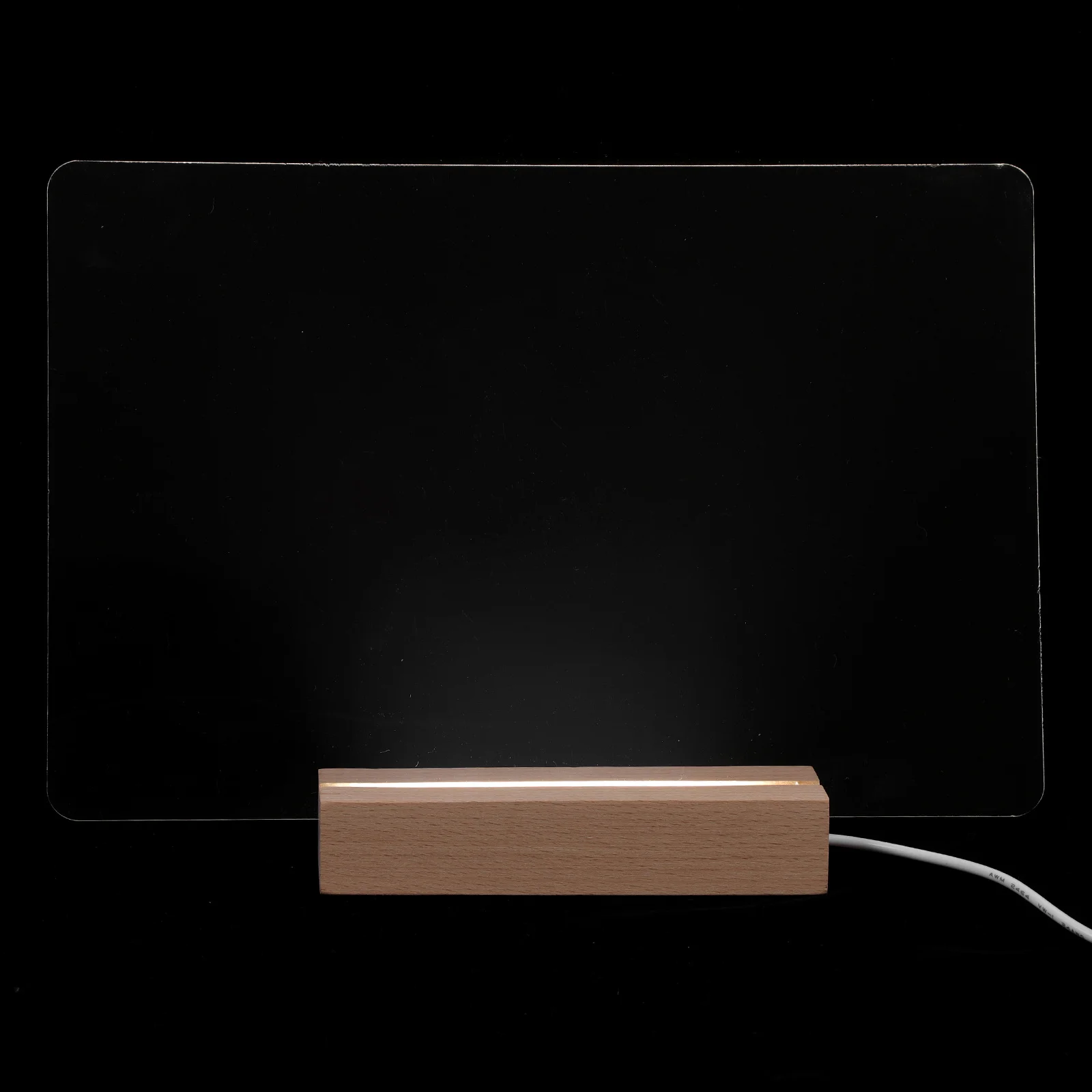 1Set Acrylic Message Board Practical Transparent Writing Board Erasable Clear Desktop Home Shop School Home Desktop Decor