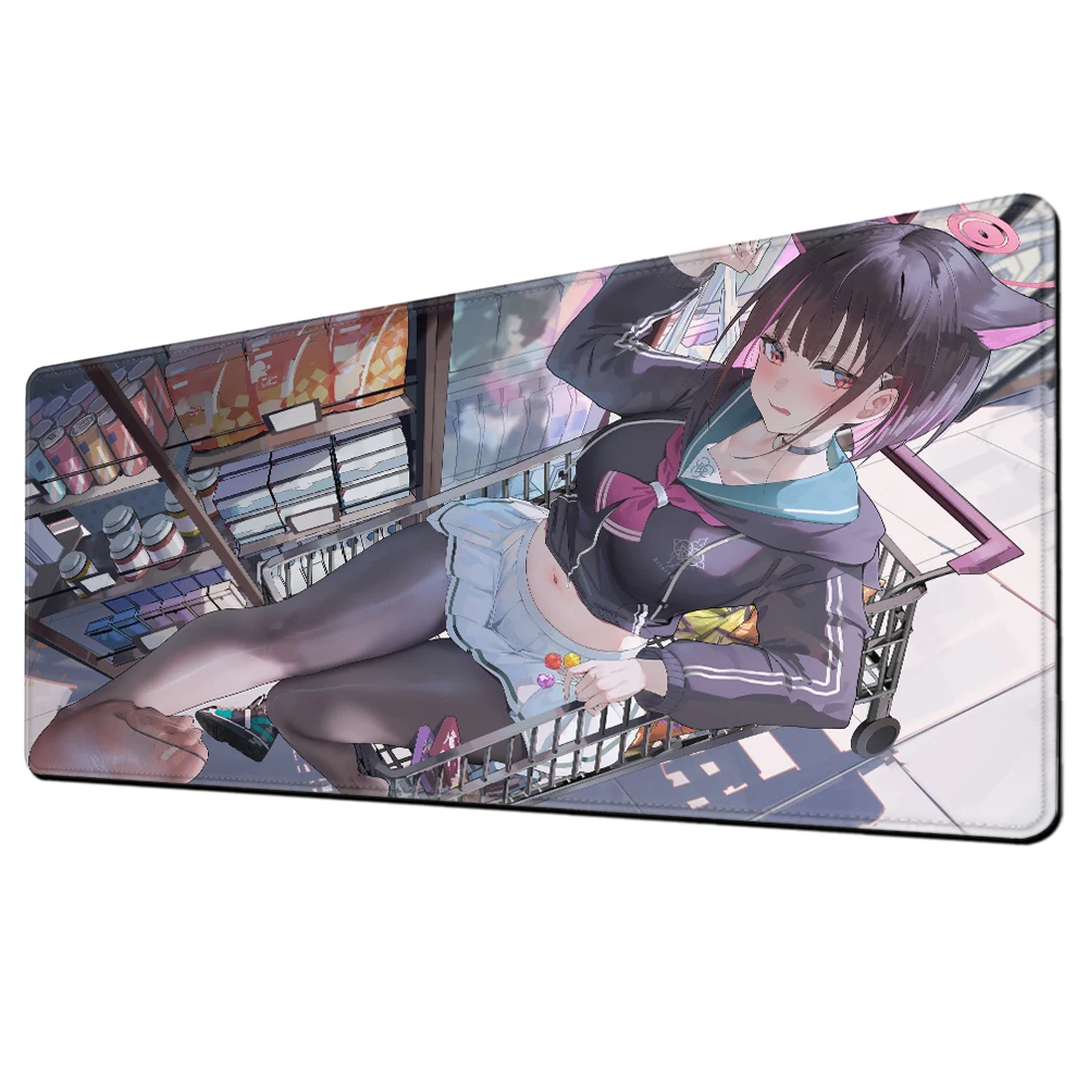 Blue Archive Kyouyama Kazusa Anime Gir Niedliches Mauspad Mauspad Gamer Schreibtisch Gaming Laptop PC Gamer Zubehör Mäuse Tastaturen