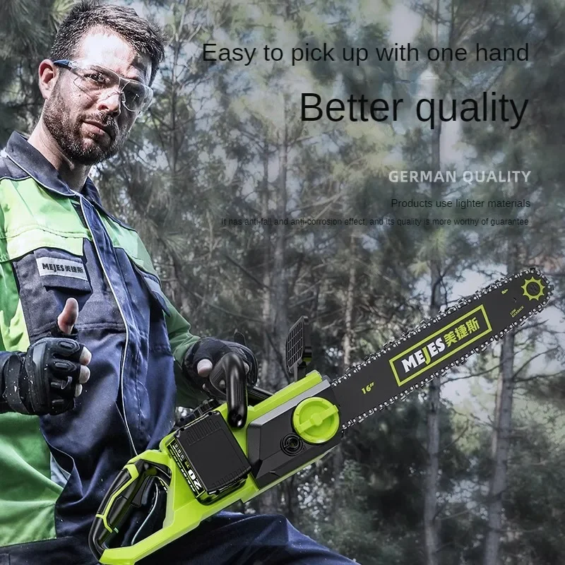 German lithium chainsaw rechargeable chainsaw with 20 large capacity batteries, handheld high-power household logging saw