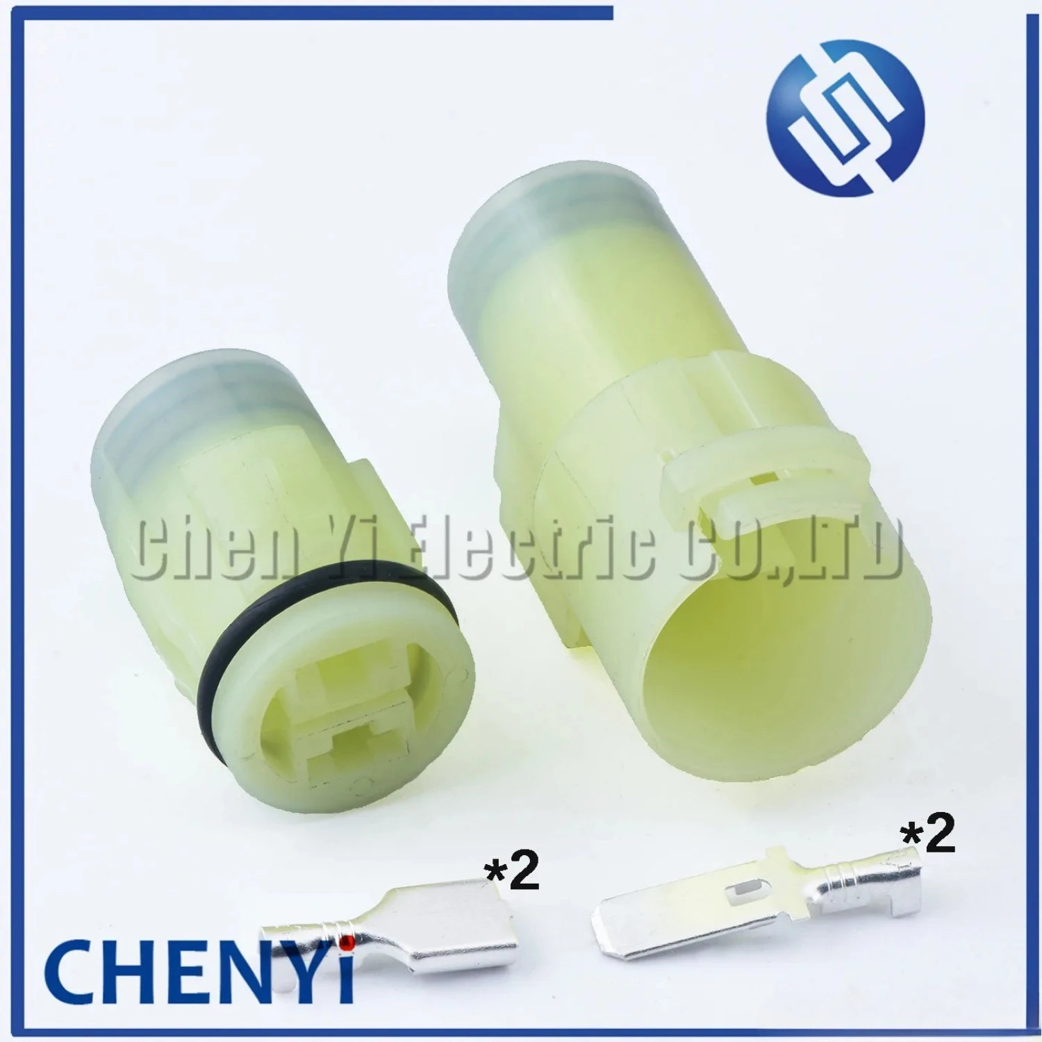 

2-контактный автомобильный электрический разъем серии 6.3 мм, герметичный разъем для автомобильной проводки 6180-2480 с контактами