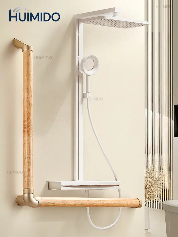 Bathroom Toilet Solid wood handrail Toilet toilet for the elderly Disabled Non-slip Safety Barrier-free Nursing home railing