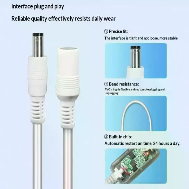 Timing 24H Automatic Power Off: 1Pc DC 5V-15V 5.5x2.1mm Router Rebooter WiFi Reset Restart Module
