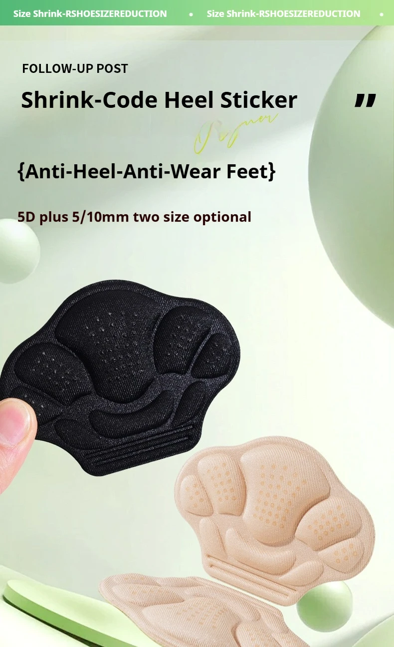 Fersengriffe für Schuhe mit losen Fersen, Fersenkissen, Anti-Blasen-Ferseneinlagen, Schuhgrößenverkleinerer, Ferseneinlagen für Sneaker und High Heels – Detail 1