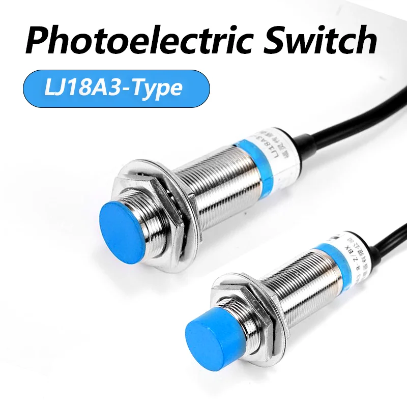 LJ18A3 M18 Series Industrial Proximity Switch Sensor Non-contact Distance 5mm 8mm NPN PNP 12-24V Non-Flush Flush AX AY BX BY