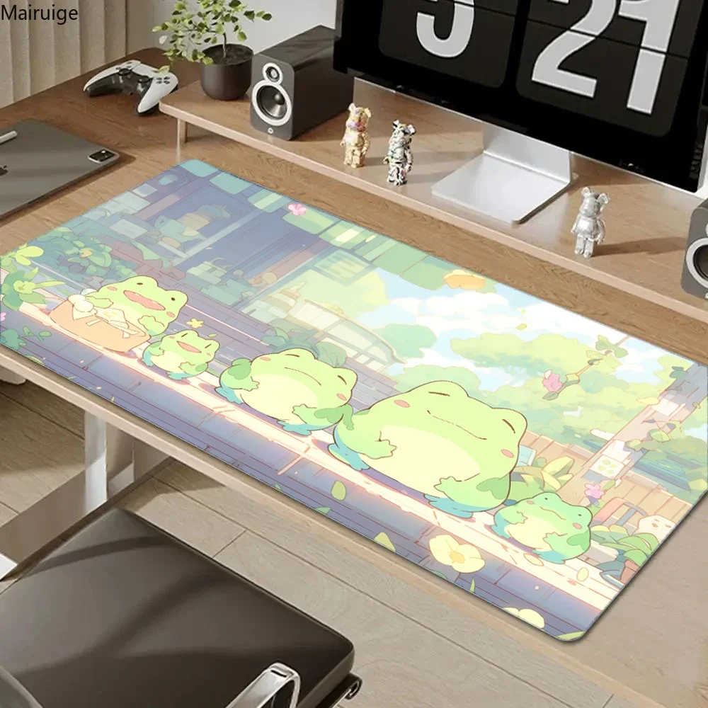 Cute Cartoon animal Mouse Pad Large Computer Keyboard Pad Natural Rubber Anti-wrinkle Anti-Slip Pad Anime Aesthetic Mousepad