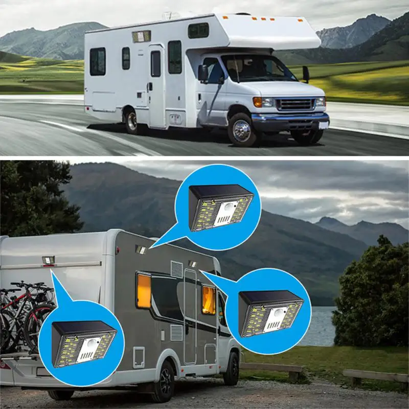 Impermeável Controle Remoto Segurança Alarme Luz, Sensor de Movimento, Sirene, Rv, Home Yard, Hot, 2023