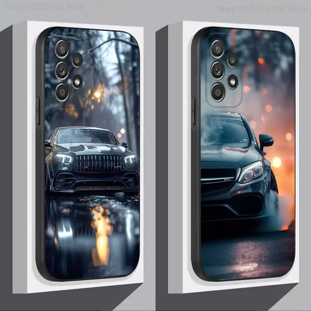 

Cls 63 AMG C-Car Phone Case For Samsung S 9,10,21,30,22,23,24,25,Ultra,Plus,Lite,FE,4,5G Black Soft Case