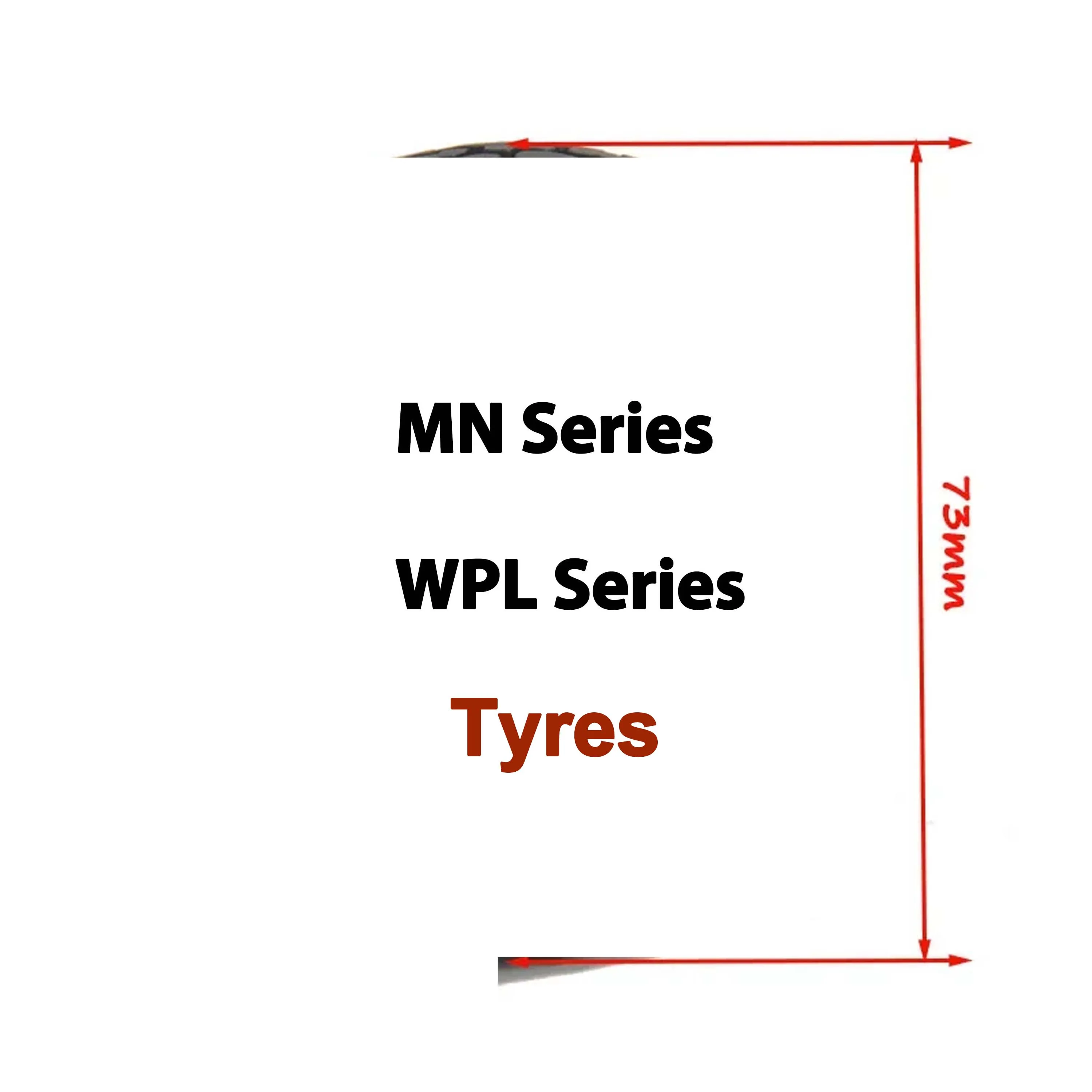 

4PCS 73mm 5mm Hex Crawler Off Road Rubber Tires RC Wheel for RC Car MN99 MN98 MN82 WPL C24-1 B36 D12 C64 D74-1 Upgrade Parts