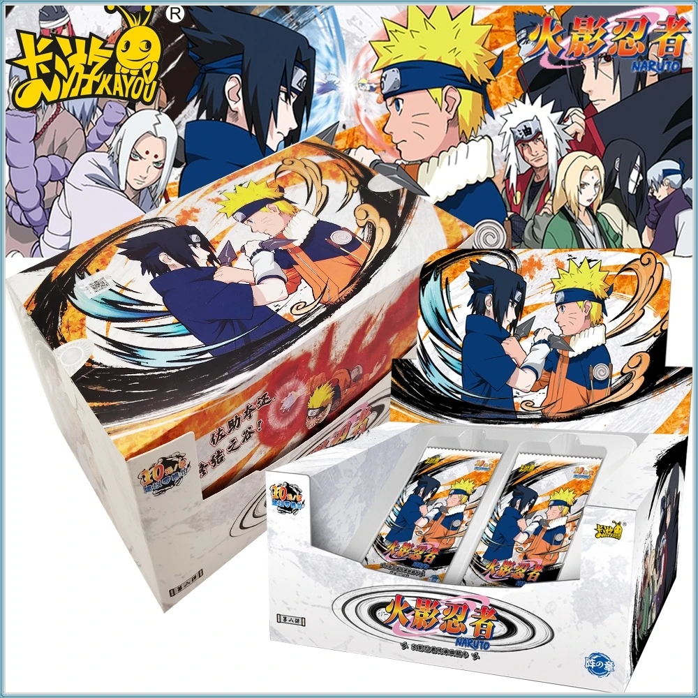 

Original KAYOU Naruto Anime Hot Blooded Collection Cards Haruno Sakura Uchiha Sasuke Unique Colorful Personality Trend Card Gift