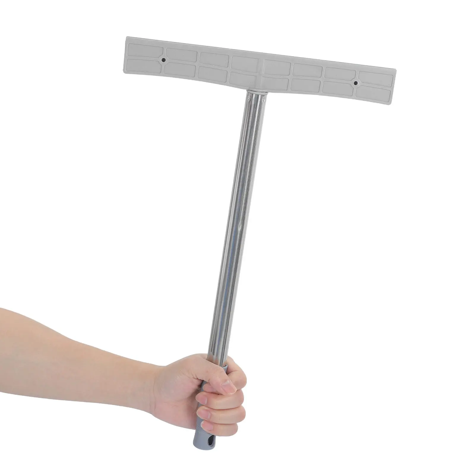15.75'' Stainless Steel Handheld Parade Sign Stick Leader Sign Holder for Sports Meeting Airport Pickup Display Signboard Crowd