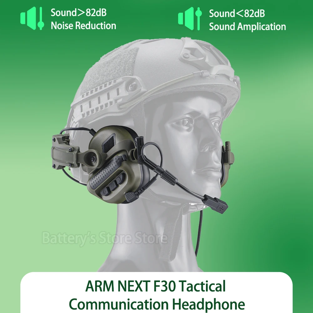 

ARM NEXT Army Shooting Earmuffs Tactical Helmet Headset Electronic Hearing Protector Active Noise Reduction Hunting Headphone