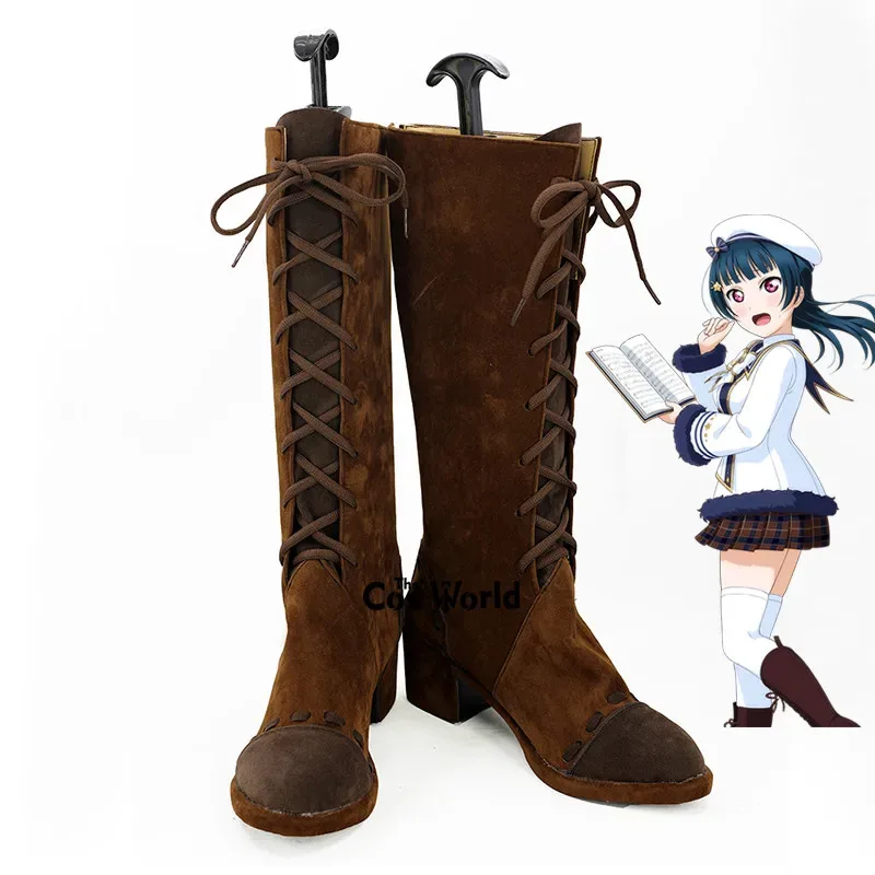 

Love Live Sunshine Aqours Choir Tsushima Yoshiko Anime Customize Cosplay Shoes Boots