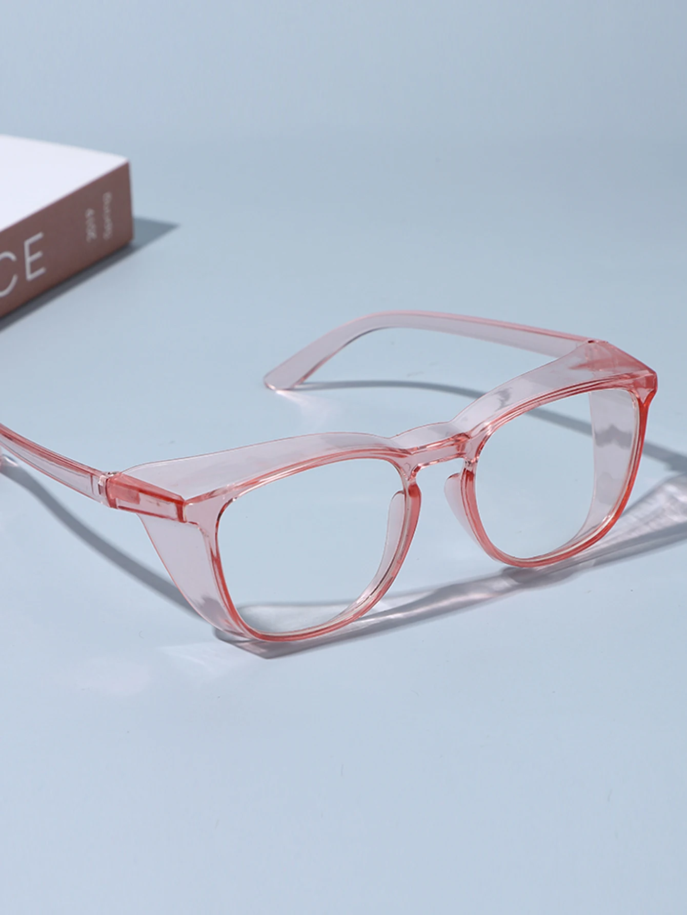 1 stücke Neue Rosa Anti-blau Pollen Spiegel Mode Männliche Und Weibliche Persönlichkeit Flache Licht Spiegel Anti-fog-schutz gläser – Detail 1