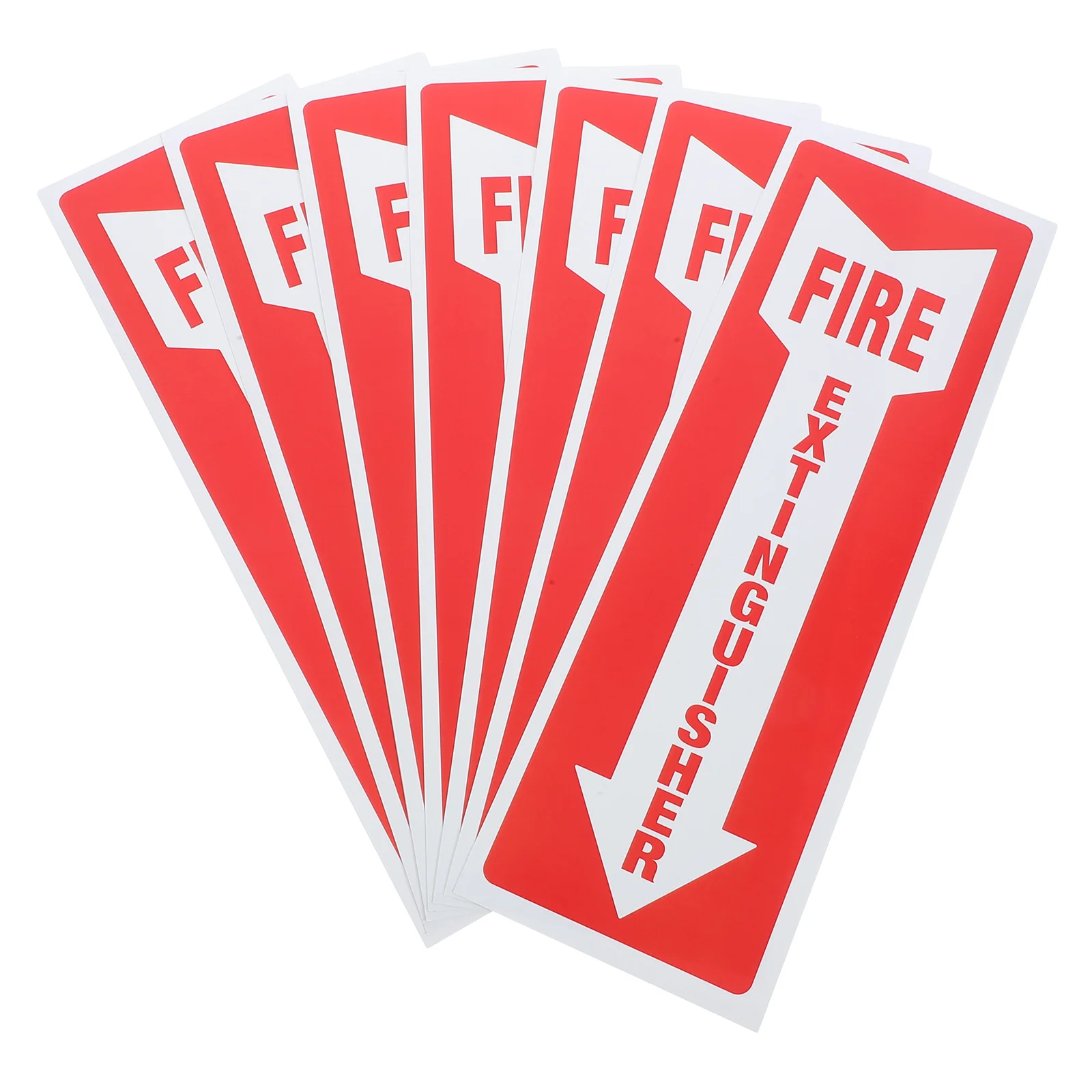 8 Pcs Stickers Fire Extinguisher Signs for Retail Store Safety 3100X1050X010CM Label Restaurant Adhesive Office