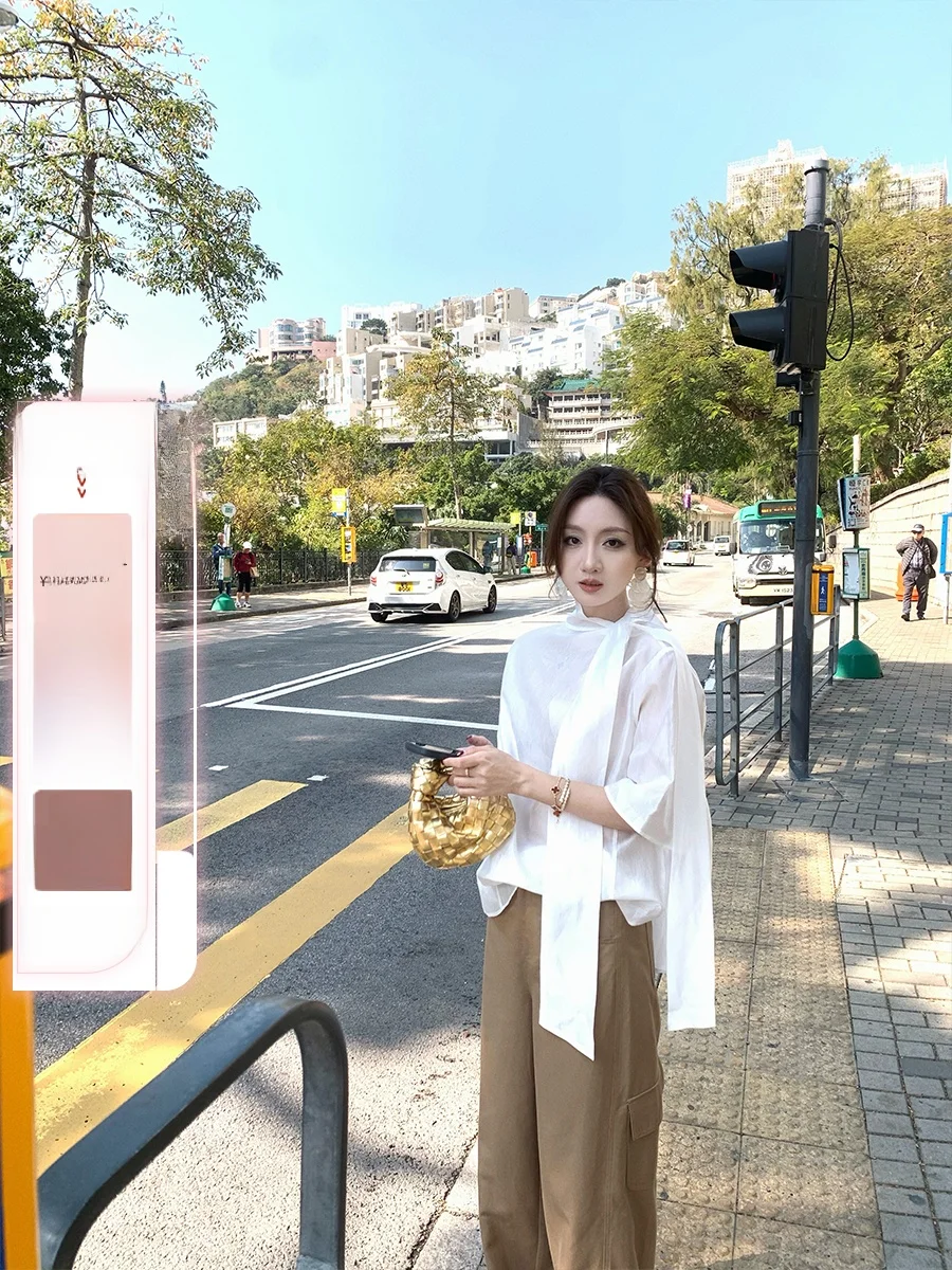 

Женская повседневная футболка Tina Fairy Tee-Color Sa irt, приталенного кроя, с рукавом 3/4, средней длины, из других тканей, верхняя одежда