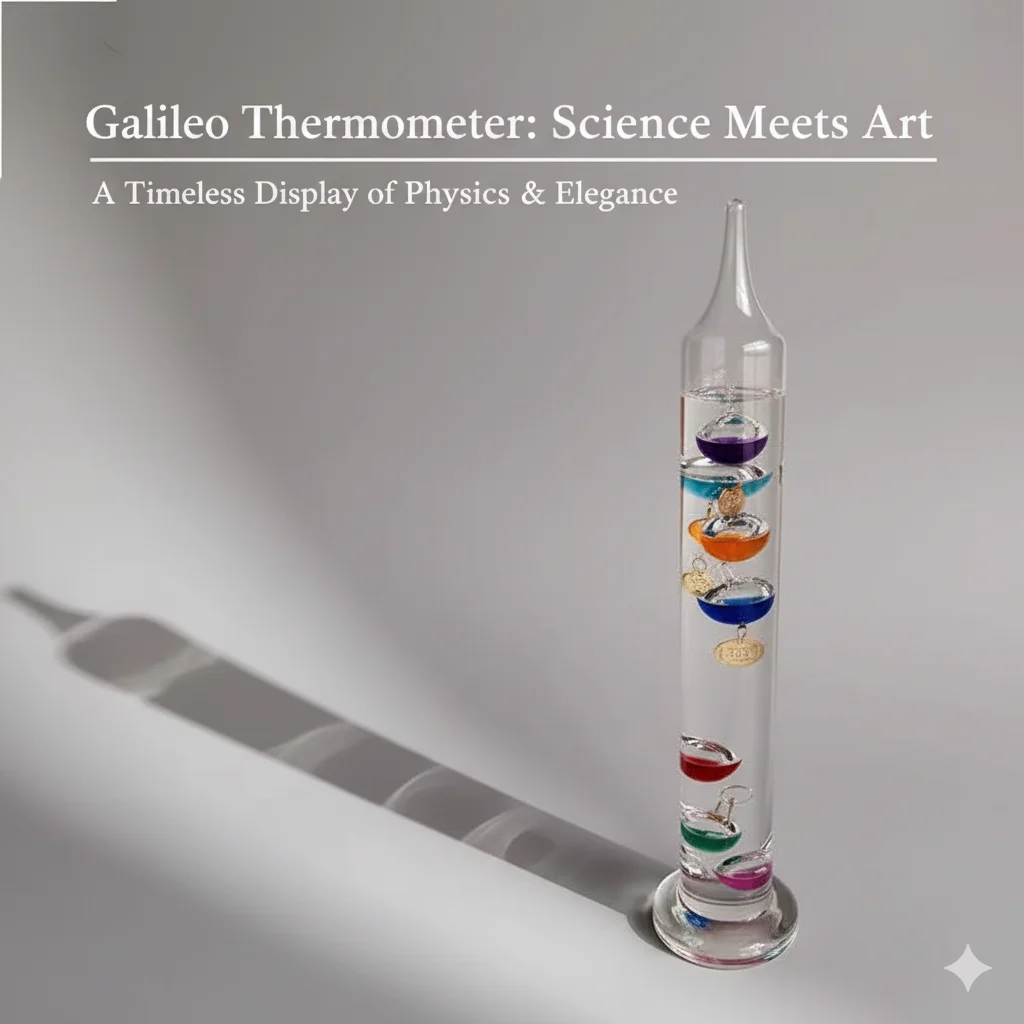 Galileo Thermometer Celsius Living Room Decoration Glass Craft Friend Business Office Gift Present